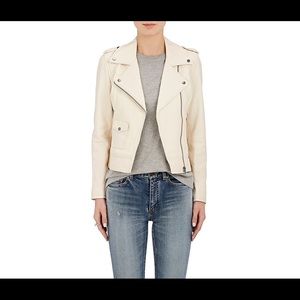 Barneys Leather Moto Jacket